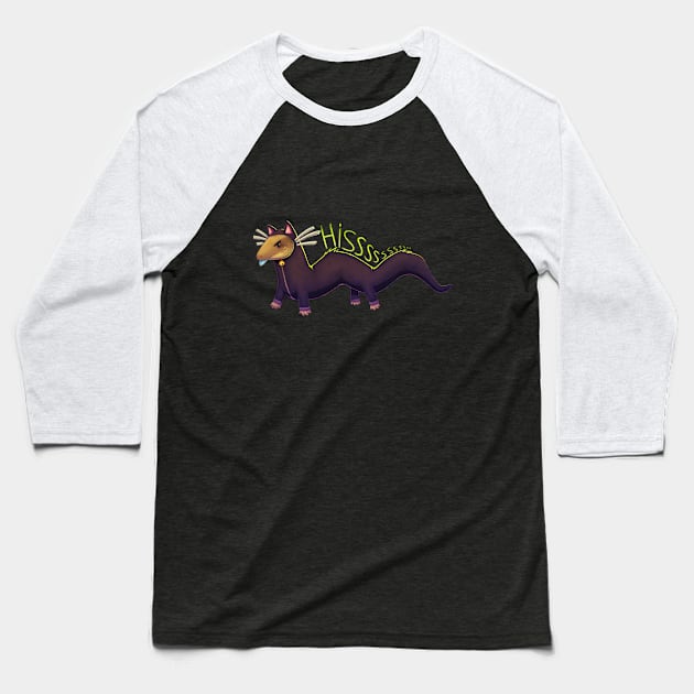 Cat Costume Mochi Baseball T-Shirt by Lethargic Leviathan - Mochi